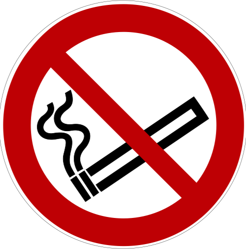 Verbotszeichen P002 Rauchen verboten selbstklebend