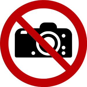 Verbotszeichen P029 Fotografieren verboten selbstklebend